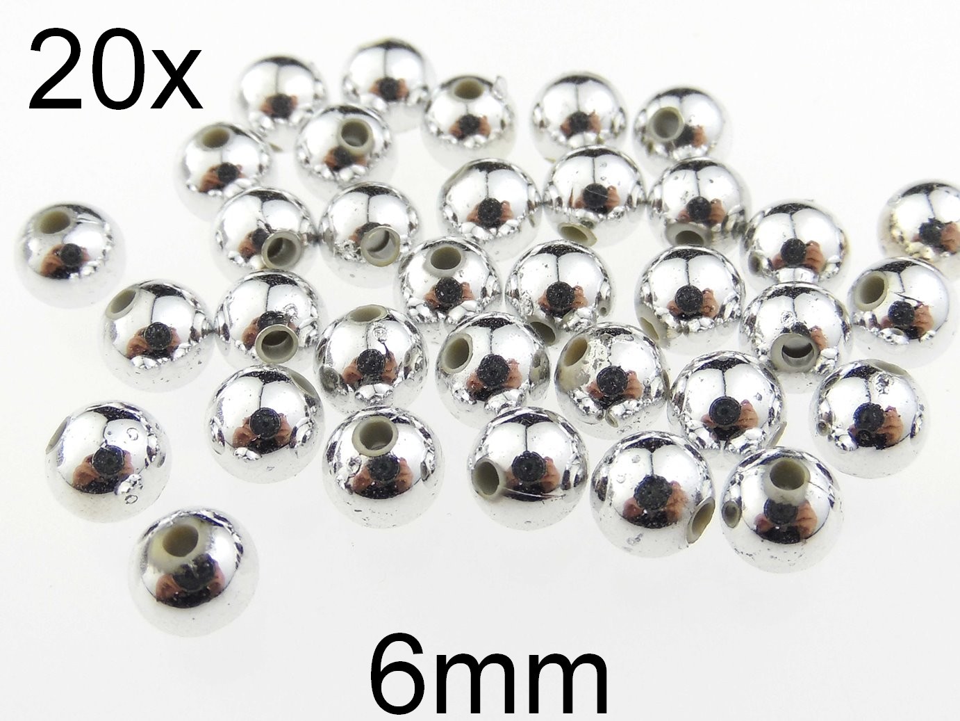 (20b)Margele acrilice. Diametru: 6mm