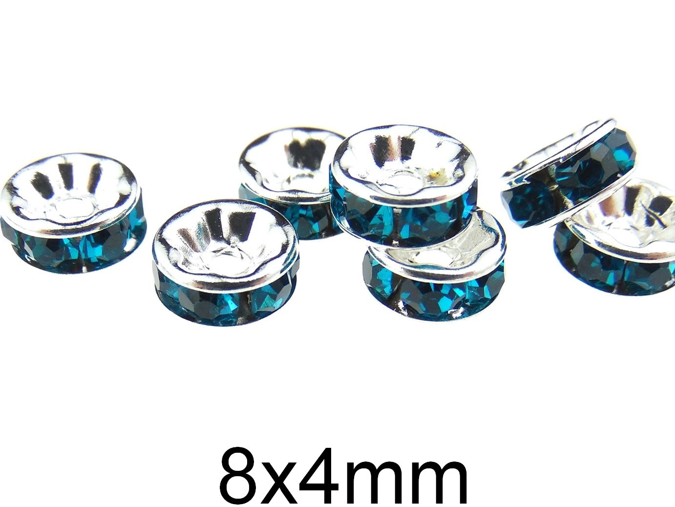 Distantier cu Rhinestone. Dimensiuni: 8x4mm