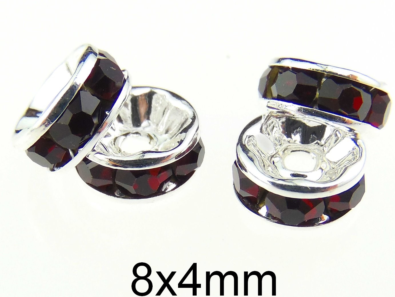Distantier cu Rhinestone. Dimensiuni: 8x4mm