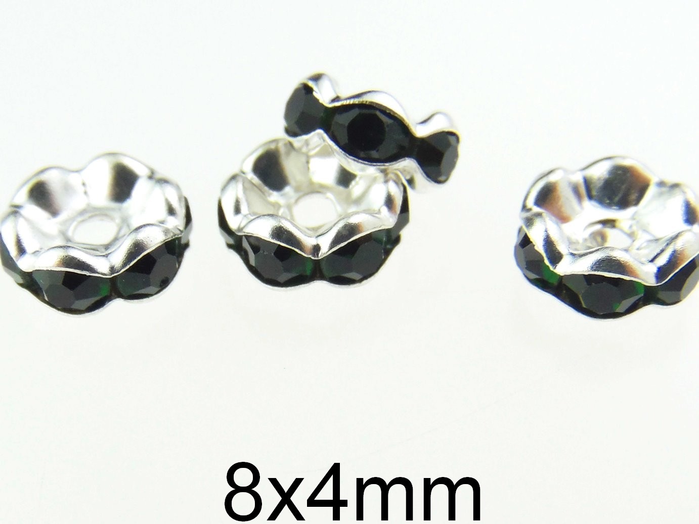 Distantier cu Rhinestone. Dimensiuni: 8x4mm