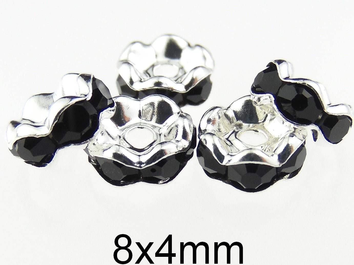 Distantier cu Rhinestone. Dimensiuni: 8x4mm