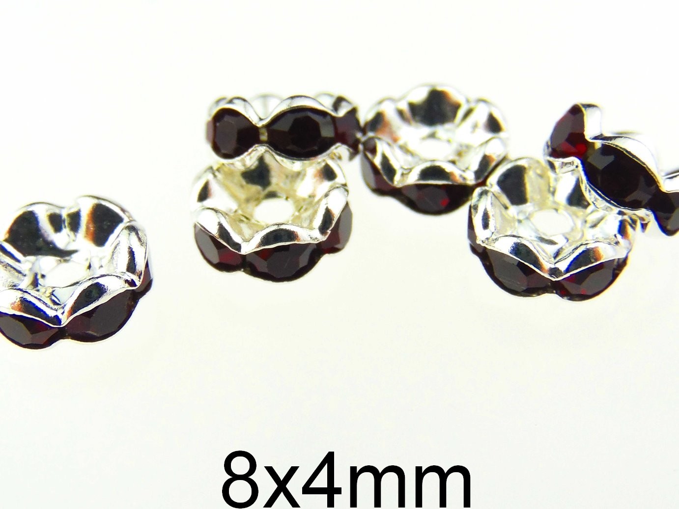 Distantier cu Rhinestone. Dimensiuni: 8x4mm