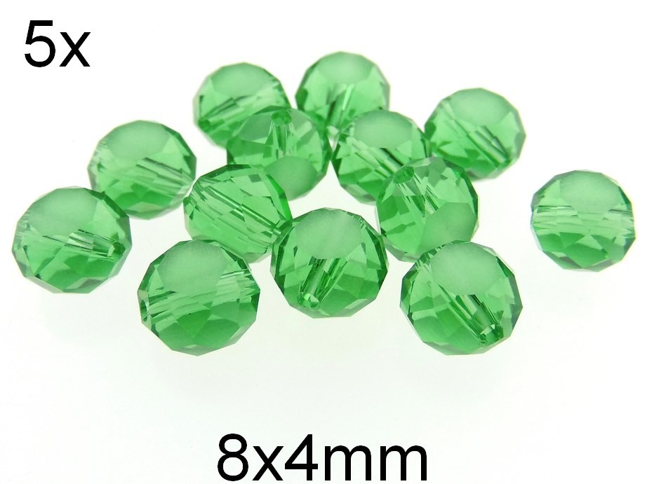 (5b)Cristale glazurate. Dimensiuni: 8x4mm