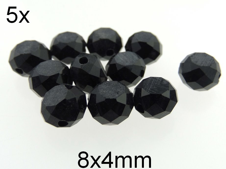 (5b)Cristale glazurate. Dimensiuni: 8x4mm