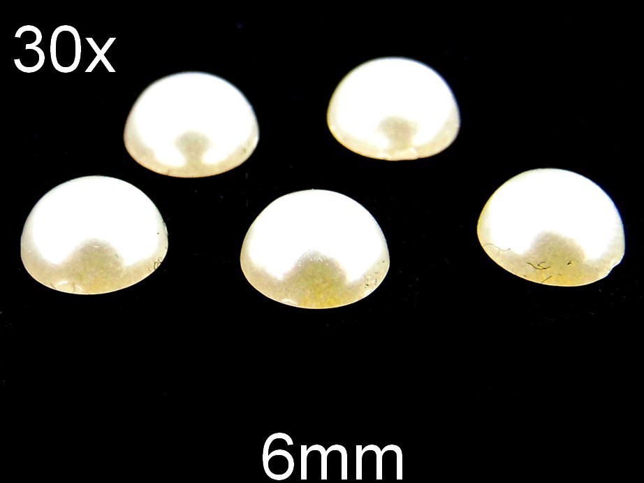 (30b)Cabochon Acrilic Bej. Diametru: 6mm