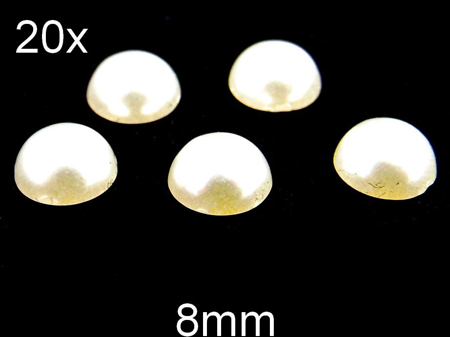 (20b)Cabochon Acrilic Bej. Diametru: 8mm