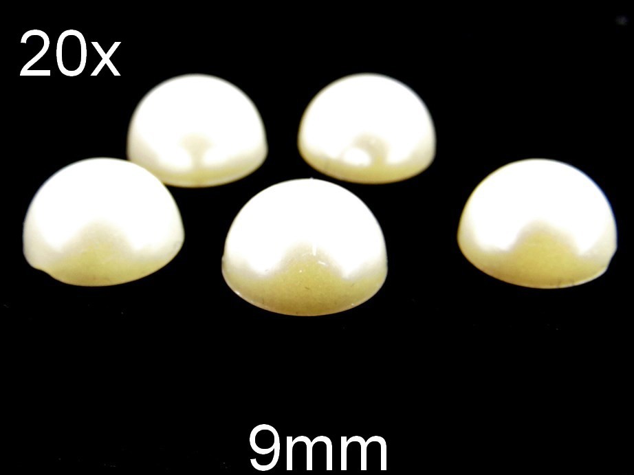 (20b)Cabochon Acrilic Bej. Diametru: 9mm