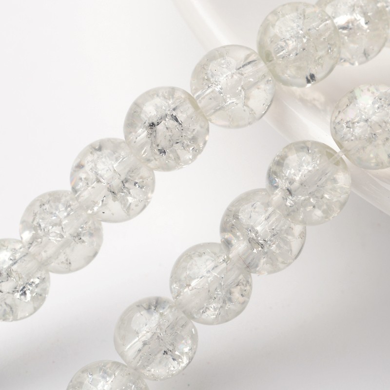(10b)Margele crackle din sticla 8mm