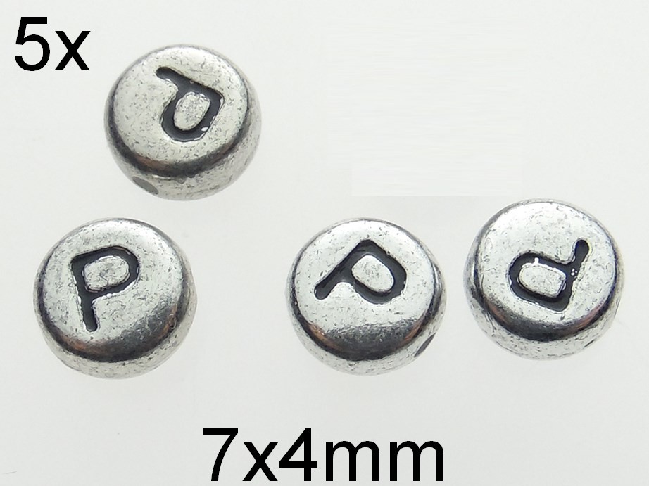 (5b)Litere acrilice argintii.