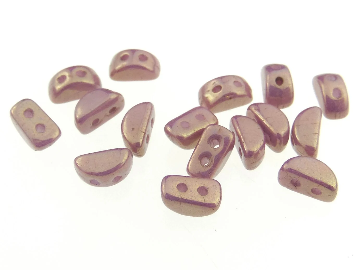 Kos par Puca. Dimensiuni: 6x3x3mm. Culoare: Opaque Mix Violet/Gold Ceramic Look
