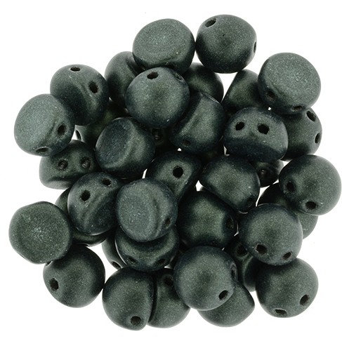 CzechMates Cabochon 7mm. Culoare: Metallic Suede - Dk Forest