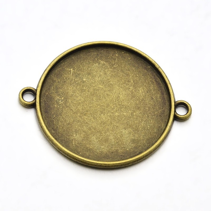 Conector cabochon. Diametru platou: 25mm