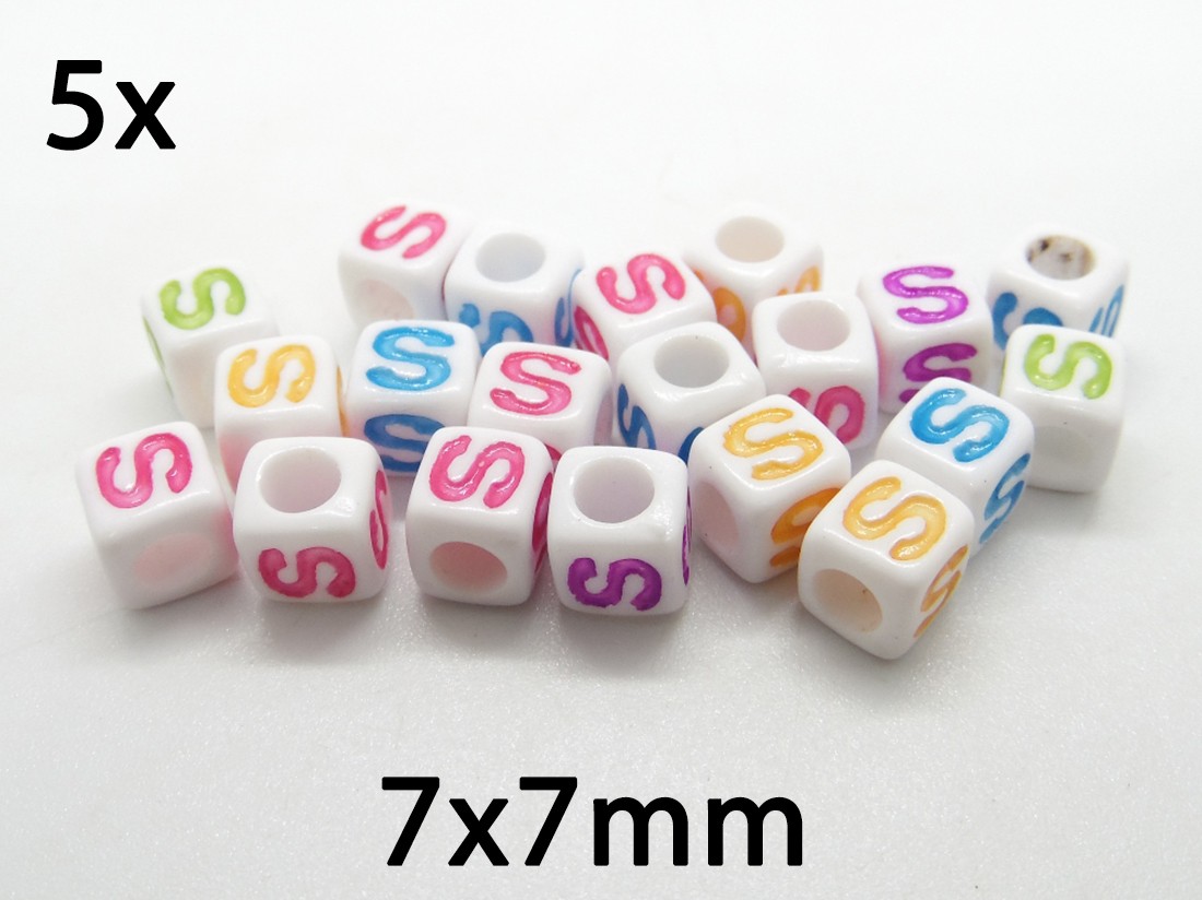 (5b)Litere acrilice multicolore. Litera "S"