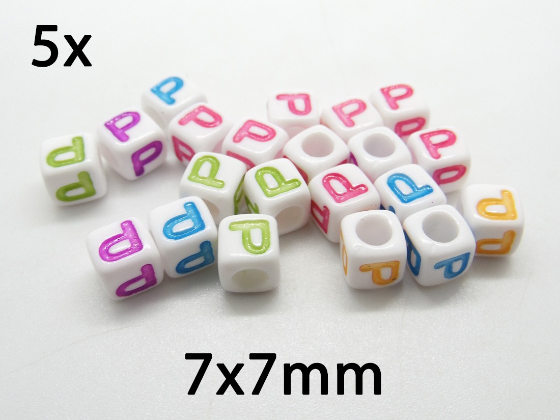 (5b)Litere acrilice multicolore. Litera "P"