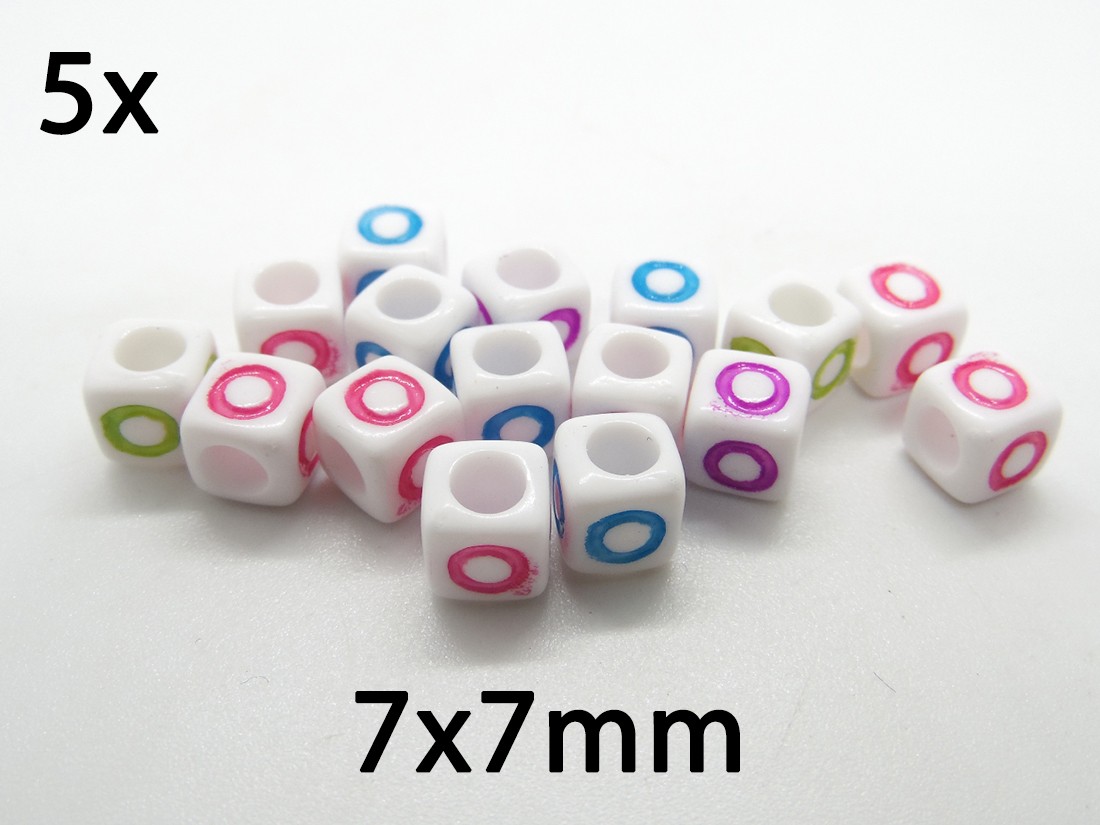 (5b)Litere acrilice multicolore. Litera "O"