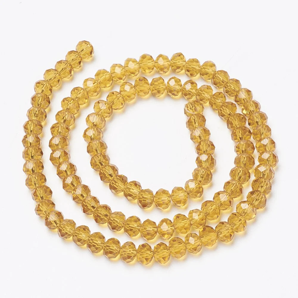 Margele cristal rondele - 8x6mm - sirag