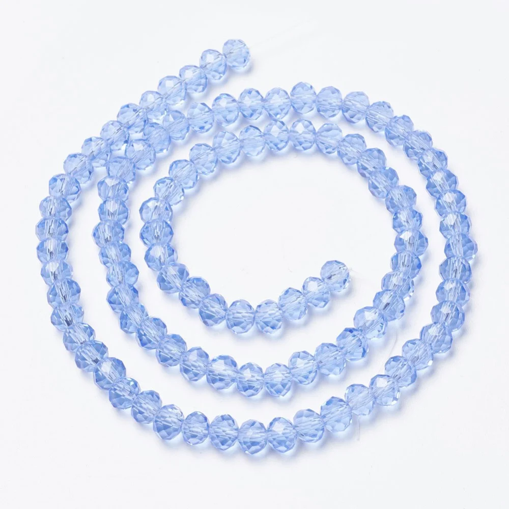 Margele cristal rondele - 8x6mm - sirag