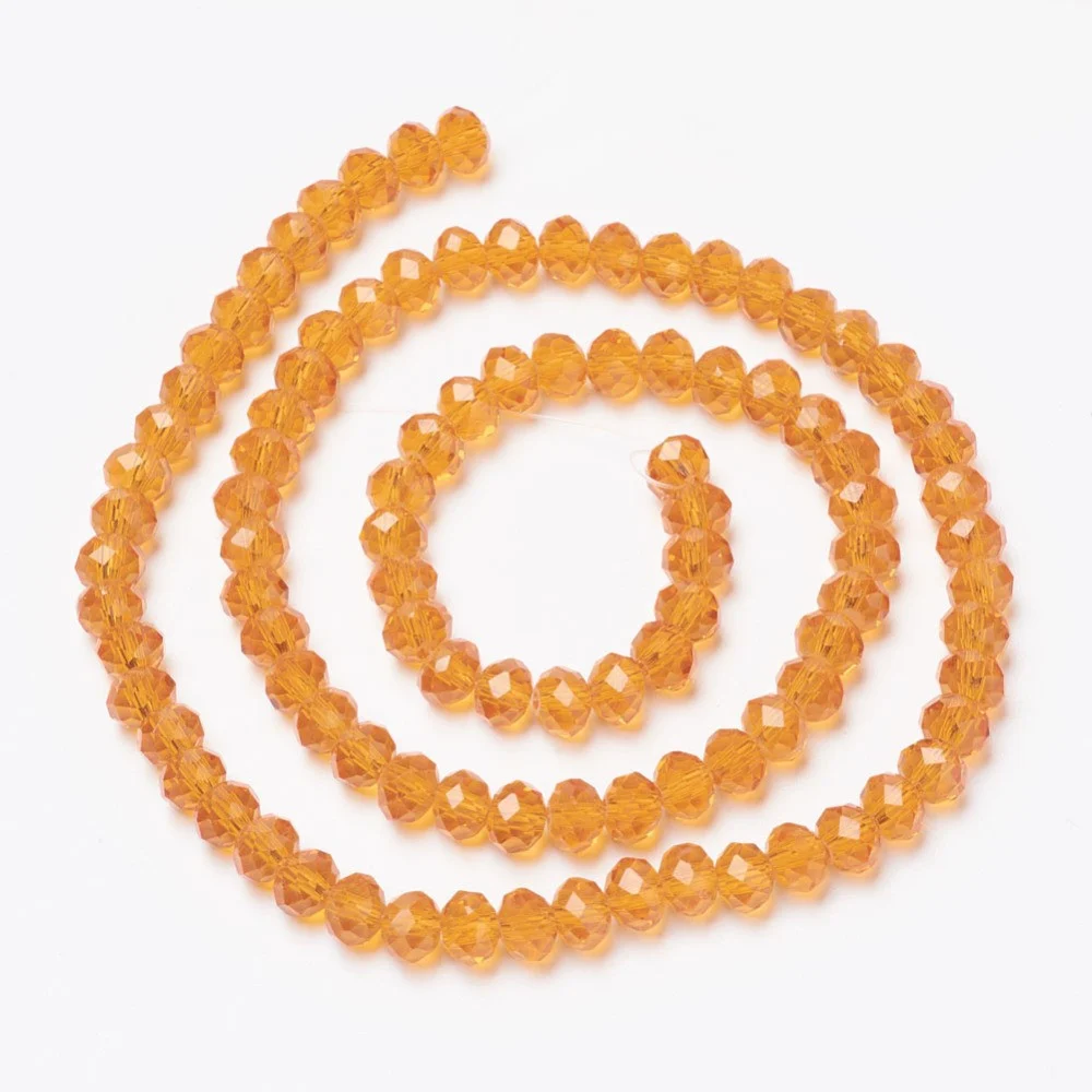Margele cristal rondele - 6x4mm - sirag