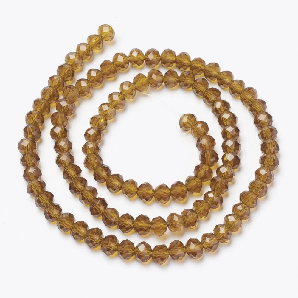 Margele cristal rondele - 6x4mm - sirag