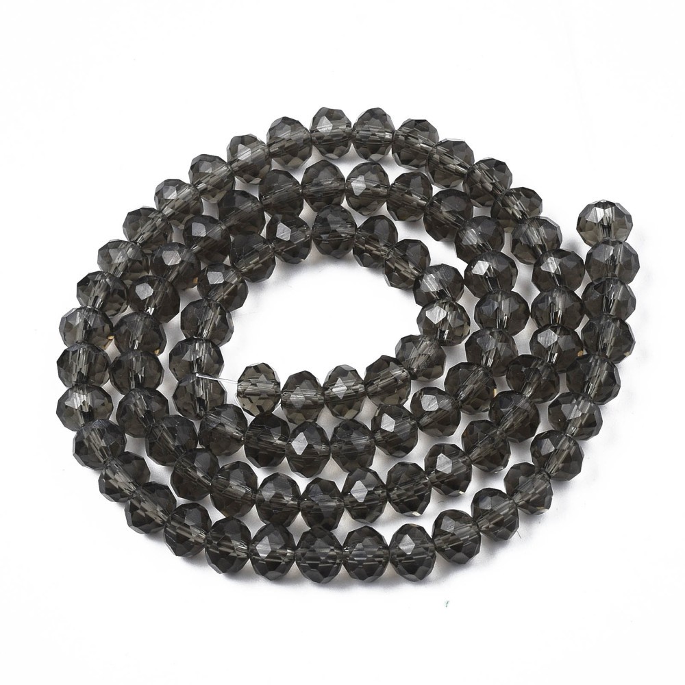 Margele cristal rondele - 6x4mm - sirag