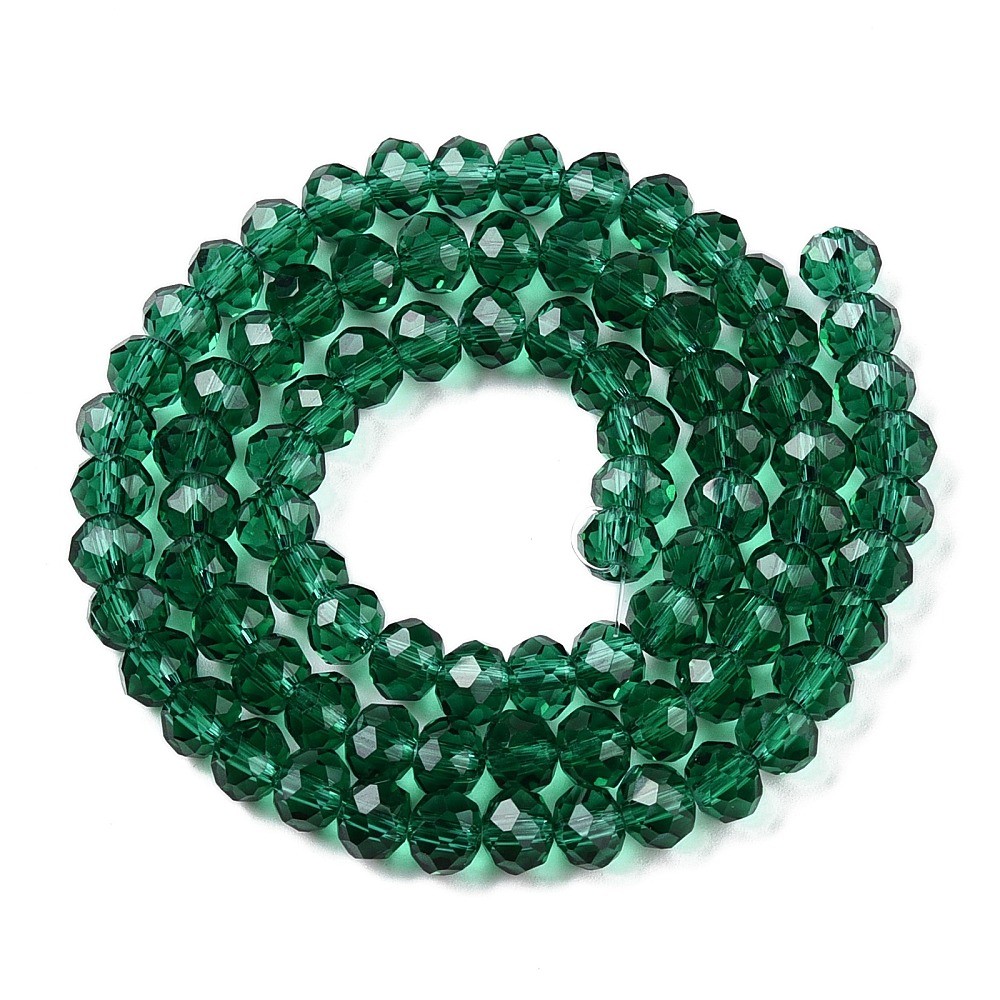 Margele cristal rondele - 6x4mm - sirag