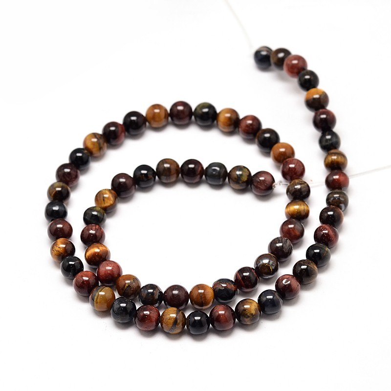 (sirag)Piatra Tiger Eye naturala, sfera 4mm, grad A, aprox 90buc