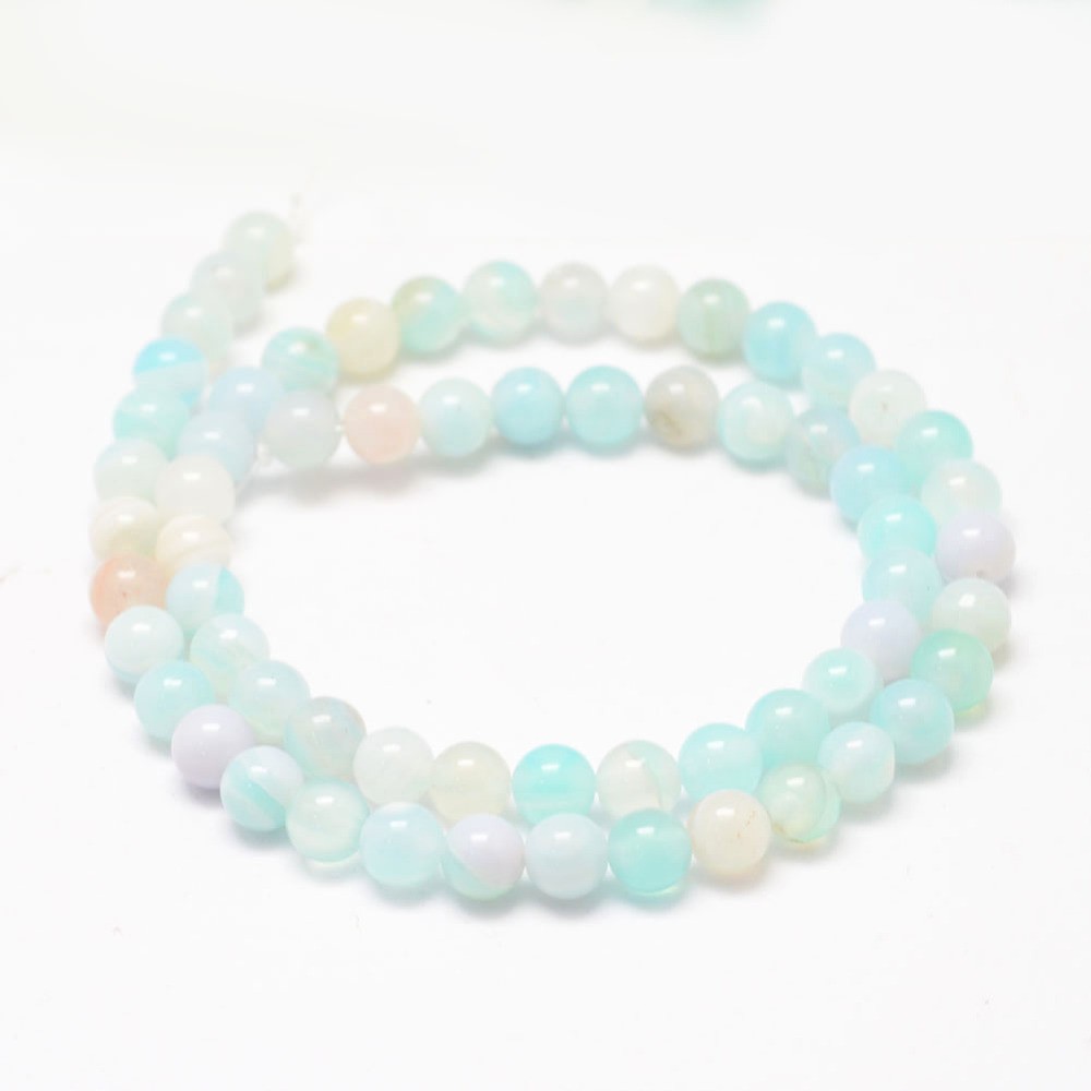 (sirag) Margele Striped Agat Natural grad A, 6mm, aprox 62-63buc