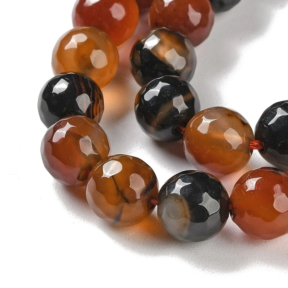 (sirag) Agat Natural Fatetat, 10mm, aprox 37buc