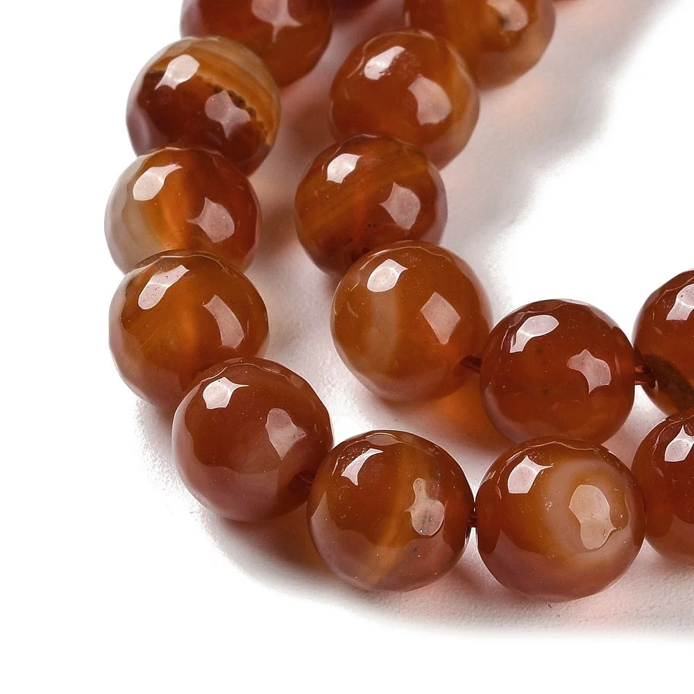 (sirag) Agat Natural Fatetat, 10mm, aprox 37buc