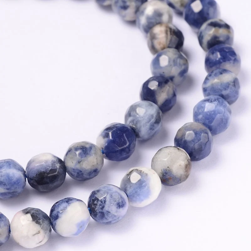 (sirag) Sodalite Natural, Fatetat, 6mm, aprox 63buc