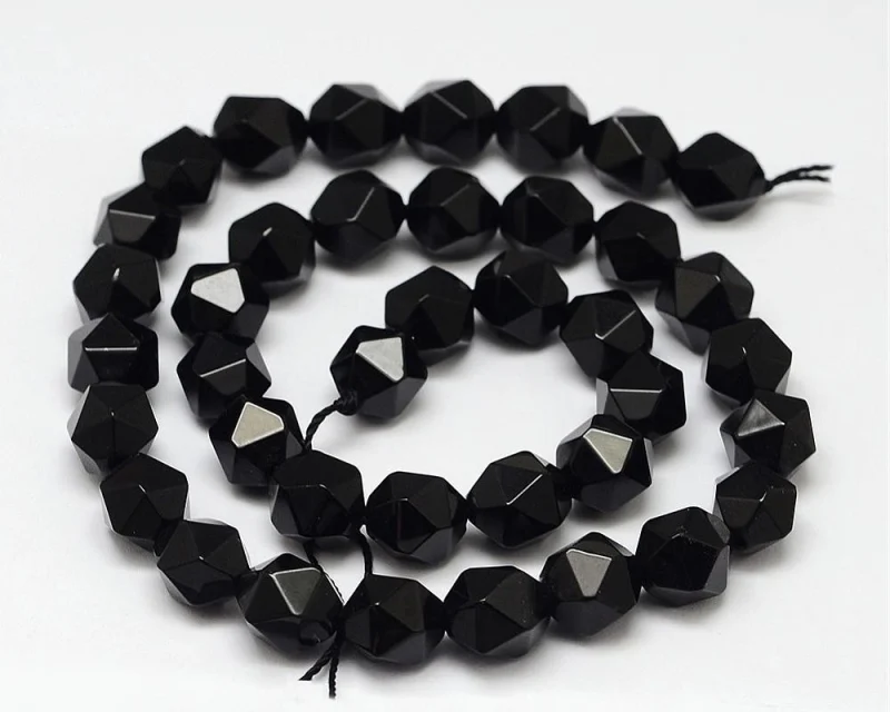 (sirag) Onix Natural 6x5mm, taietura stea, aprox 62buc