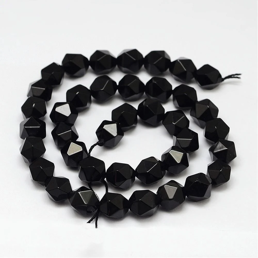 (sirag) Onix Natural 6x5mm, taietura stea, aprox 62buc