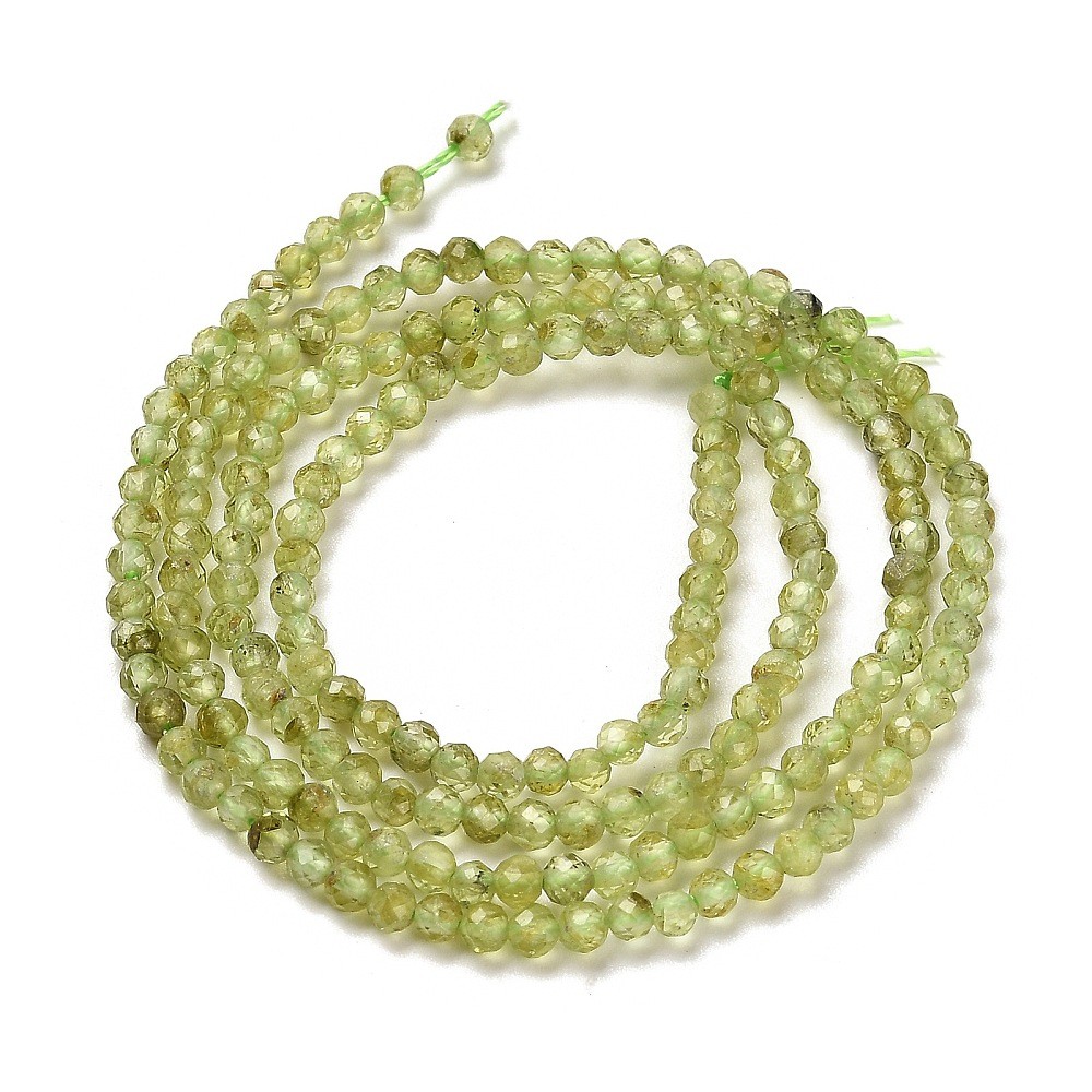 (sirag) Peridot Natural,sfere fatetate 2.5mm, 240buc