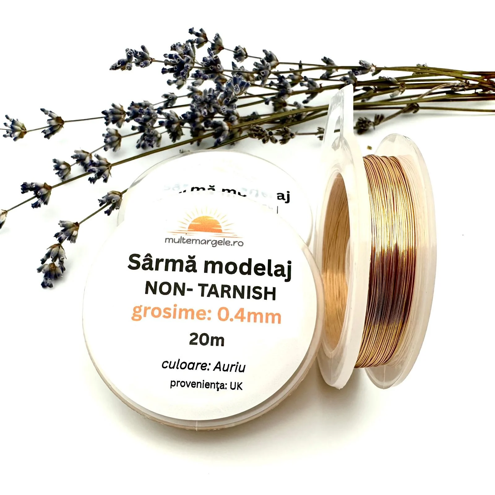Sârmă Non-Tarnish 0.4mm Aurie