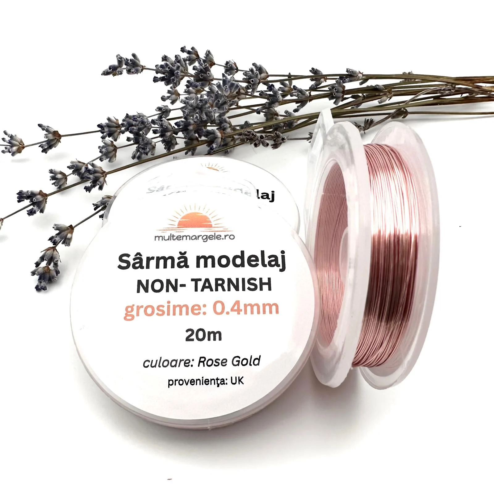Sârmă Non-Tarnish 0.4mm Gold Rose