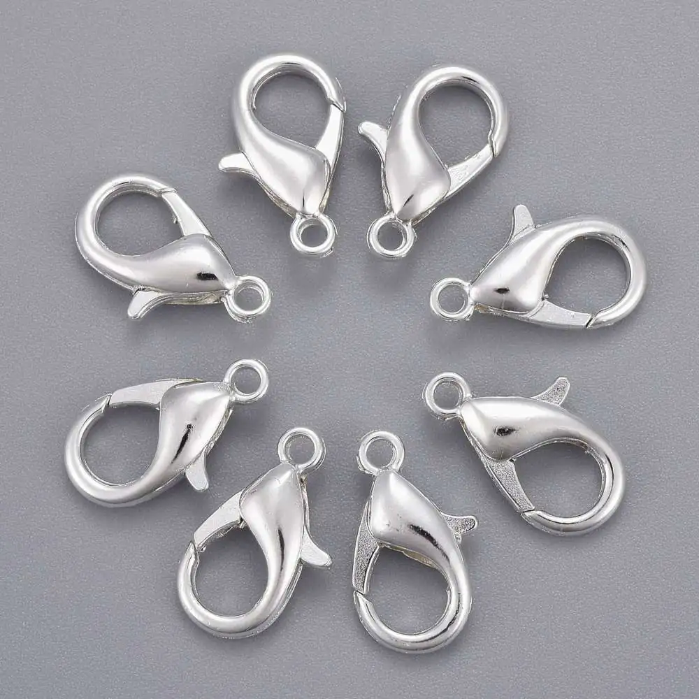 Închizătoare Tip Carabină Argintie – 16×8 mm