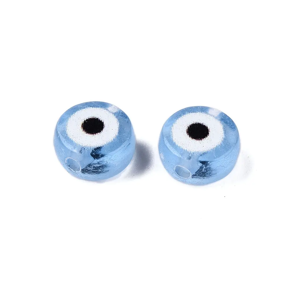 margele acrilice albastre evil eye