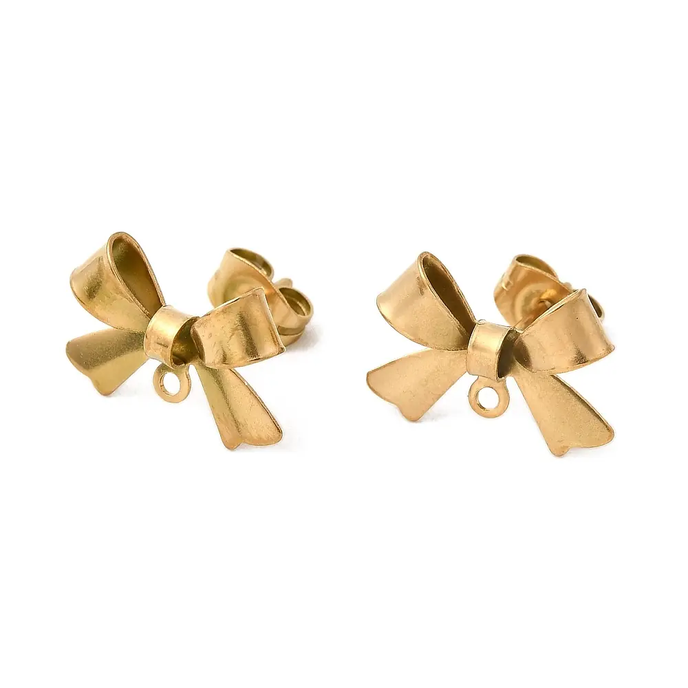 baze cercei inox fundiță aurii