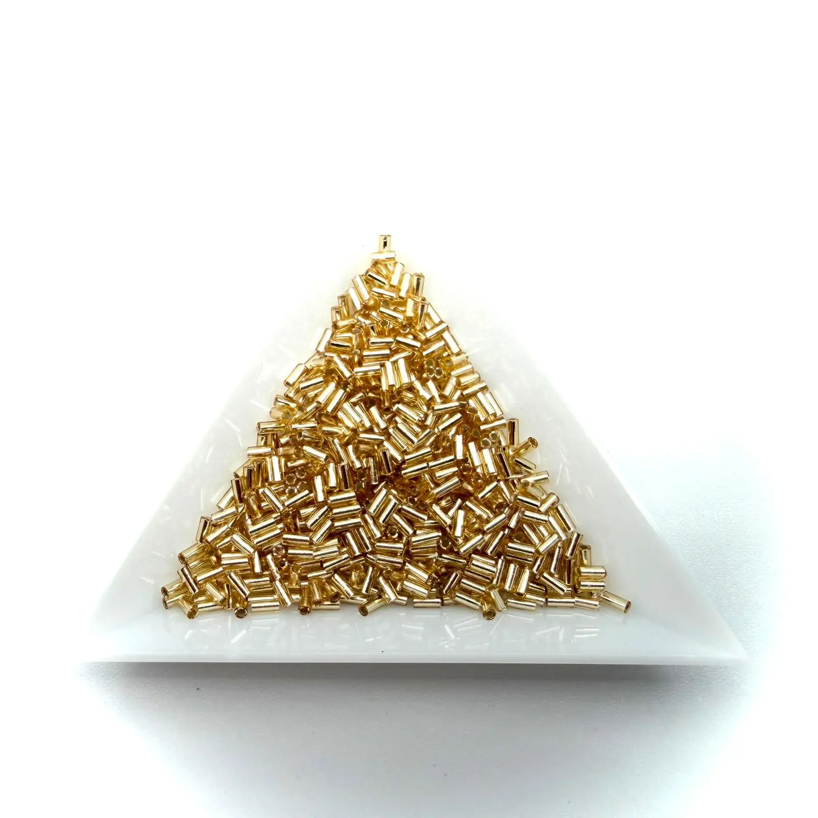 Miyuki Bugle 3mm Silver Lined Gold – 5g