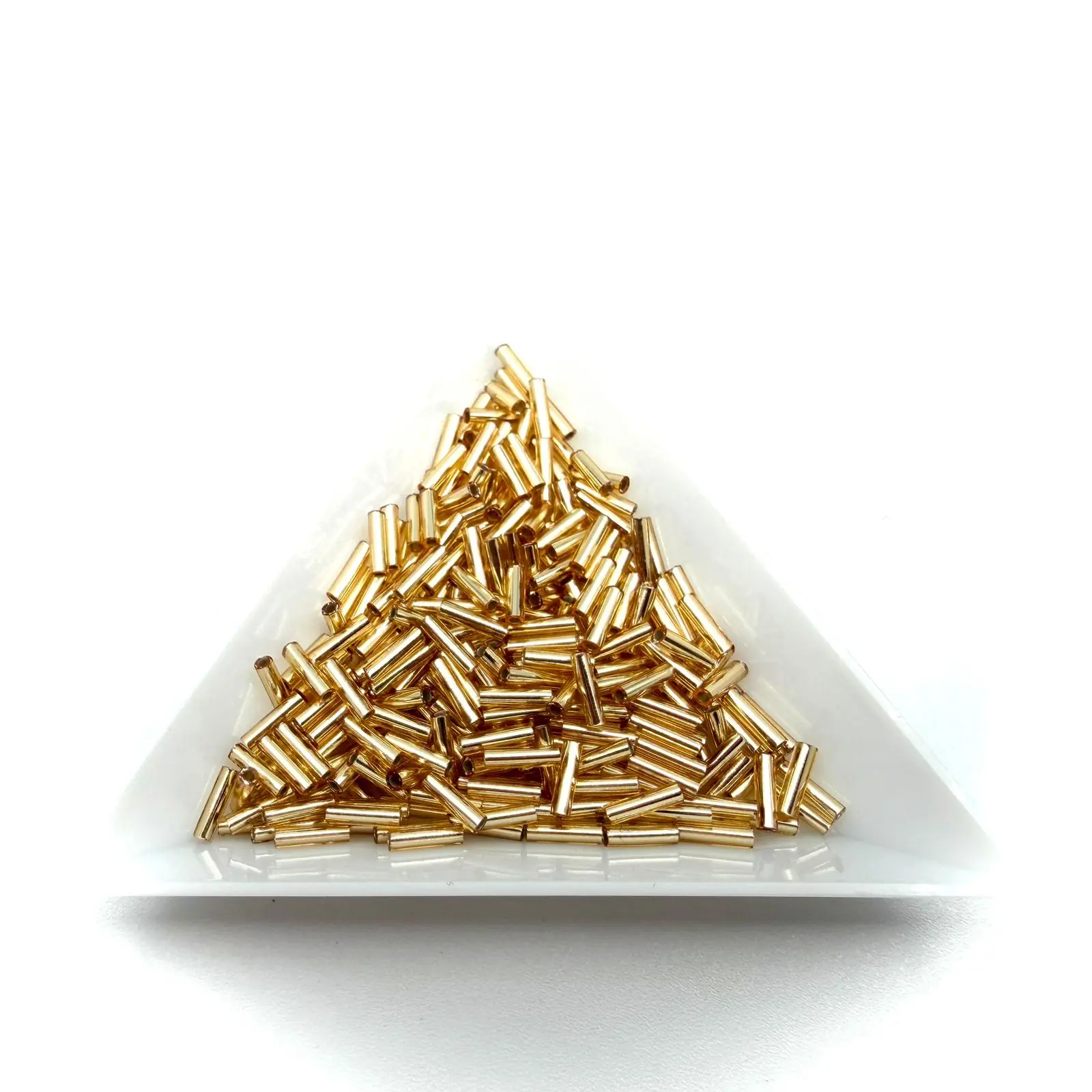 Miyuki Bugle 6mm Silver Lined Gold – 5g