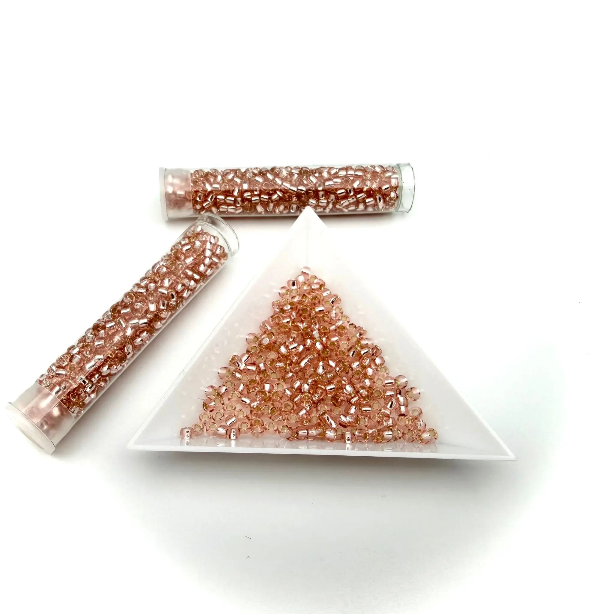 toho 8/0 silver lined rosaline