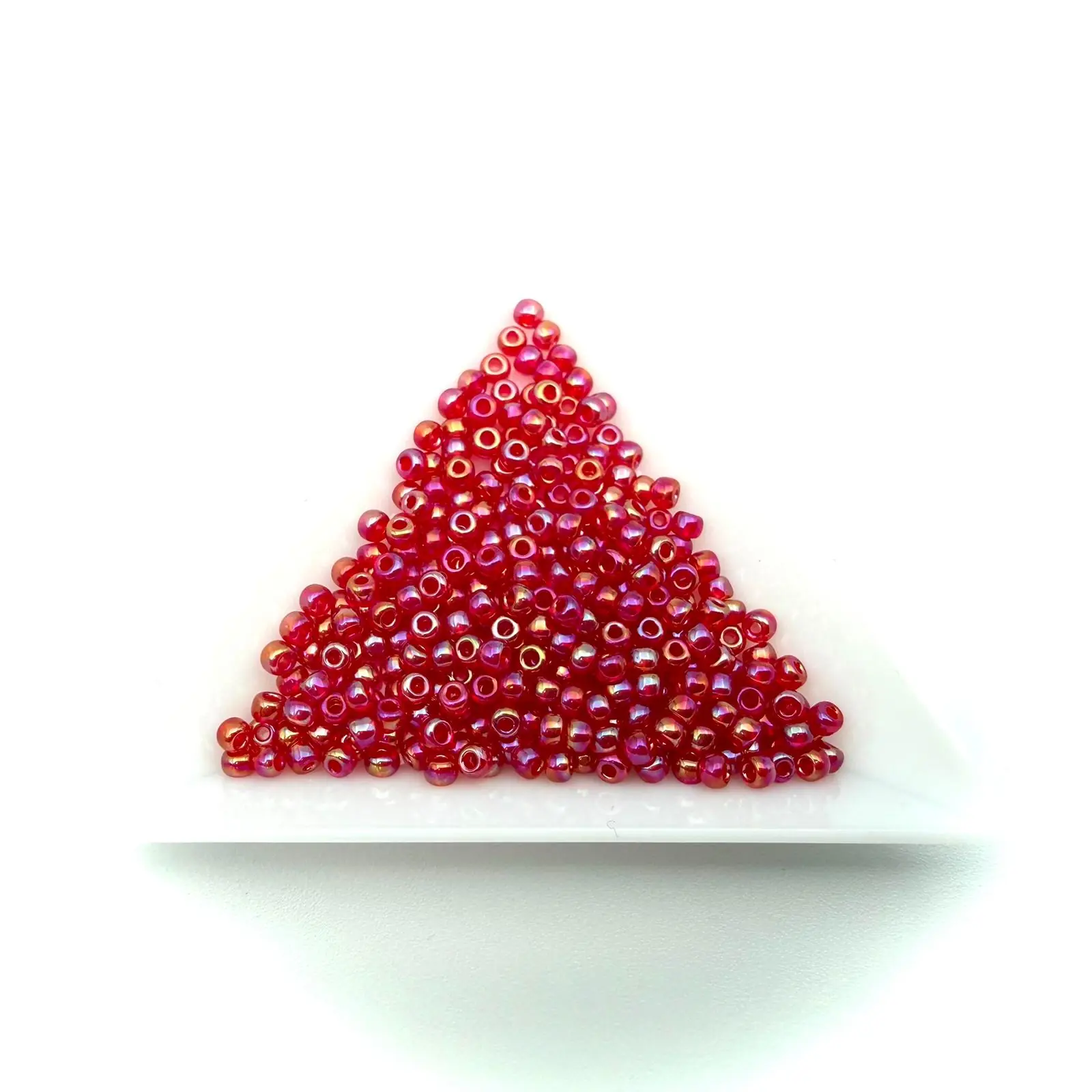 toho rotunde 8/0 frosted siam ruby