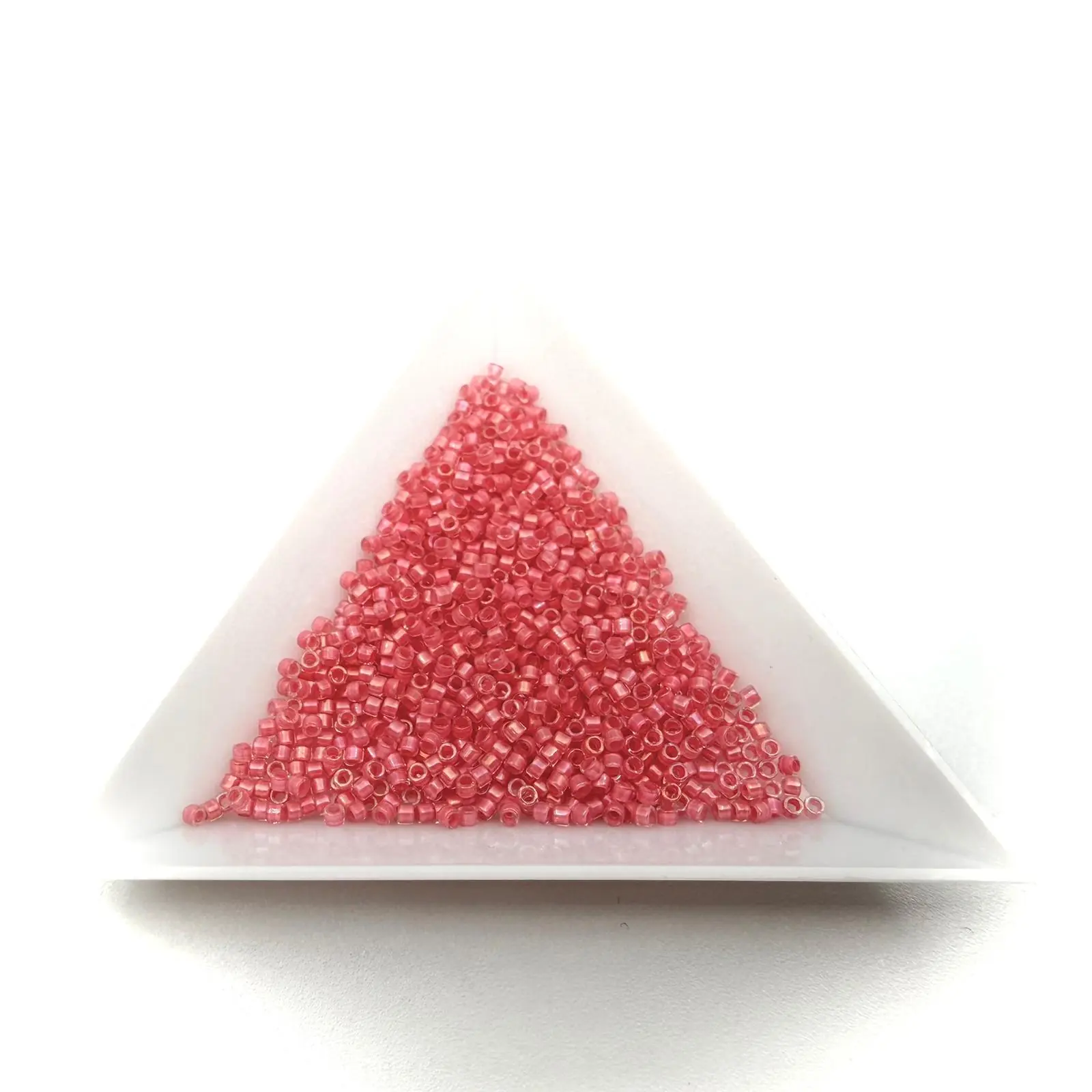 Miyuki Delica 11/0 Lined Rose Pink AB – 5g