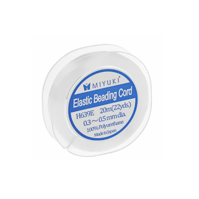 Elastic premium Miyuki 0.5 mm transparent 20 m