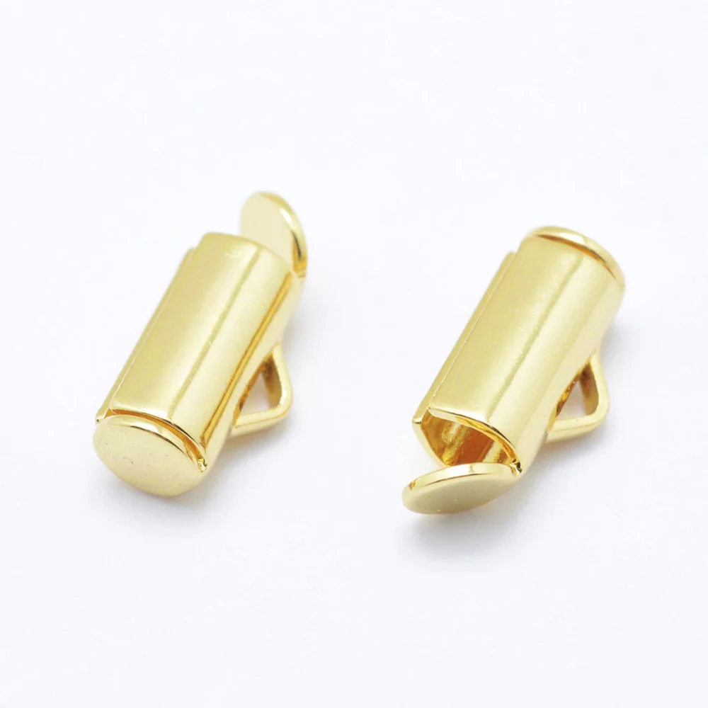 Capăt MiyukiToho Slide Tube Placat cu Aur 18K 11.5mm - 2 Bucăți