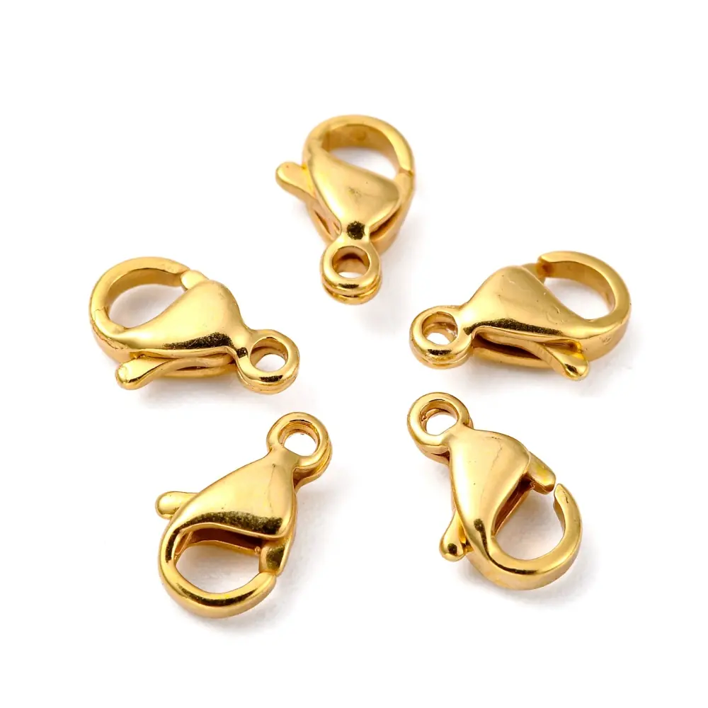 Închizătoare Carabină Placată cu Aur 24K 9x5mm