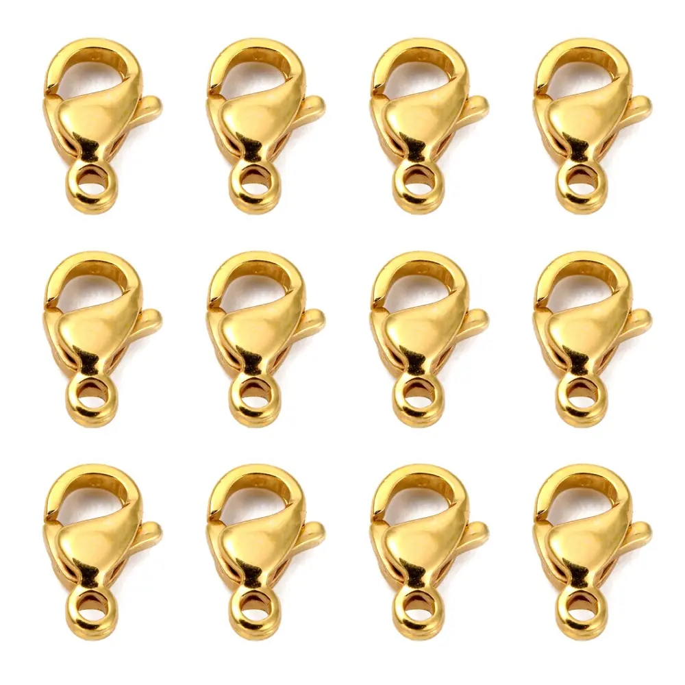 Închizătoare Carabină Placată cu Aur 24K 9x5mm