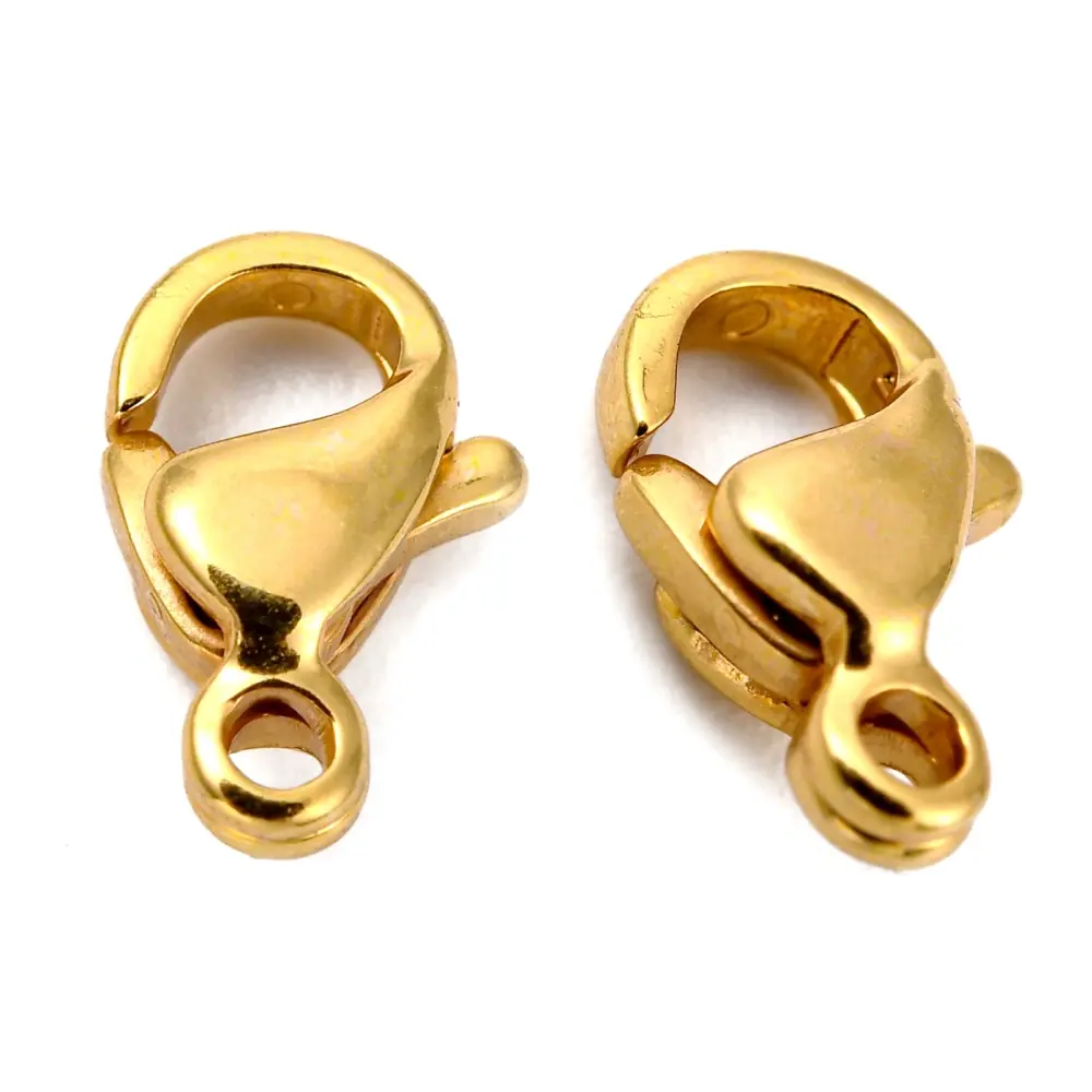 Închizătoare Carabină Placată cu Aur 24K 9x5mm