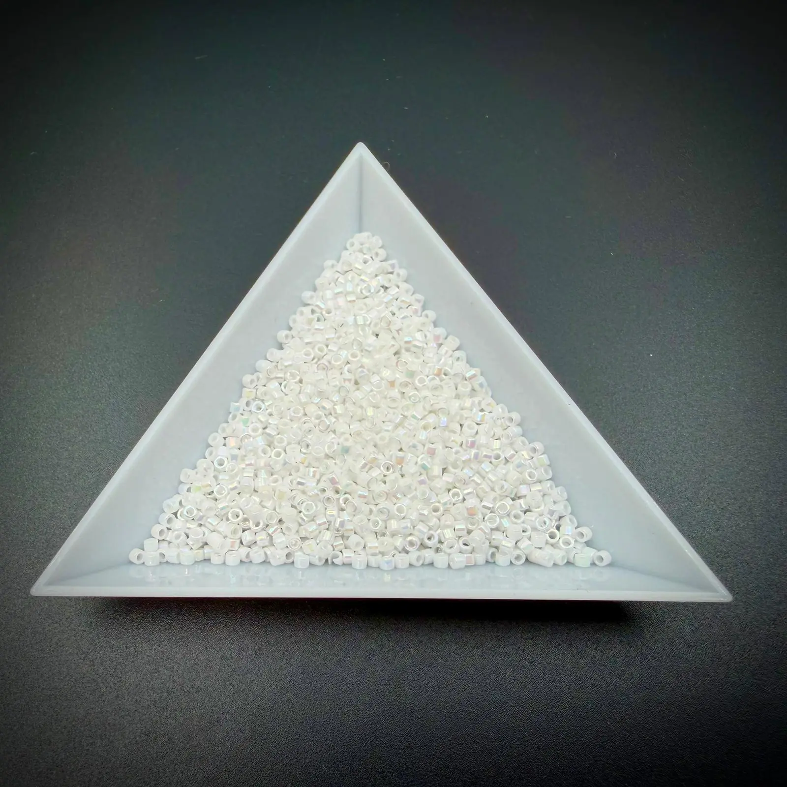 Miyuki Delica 11/0 White Pearl AB – 5g