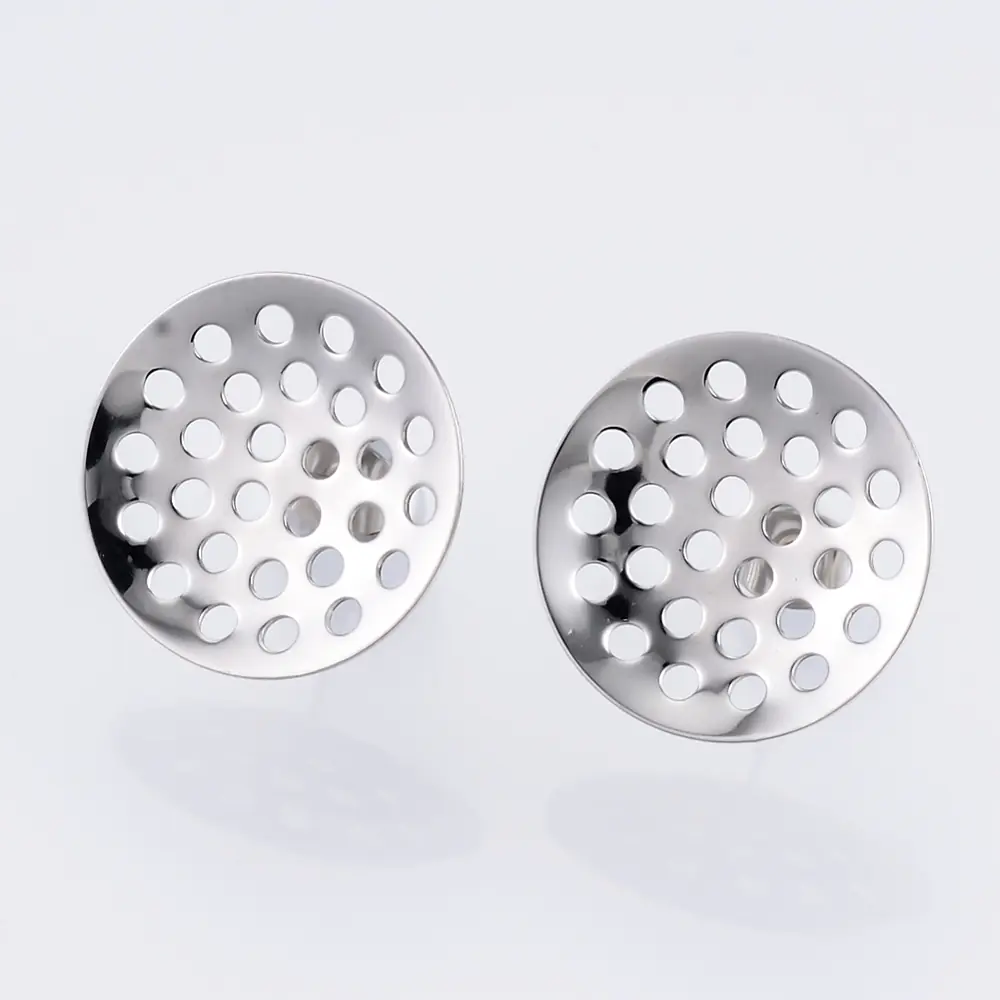 (2b)Baze Inox Cercei pentru Țesut Mărgele 20mm cu Dop Inclus - imagine 2
